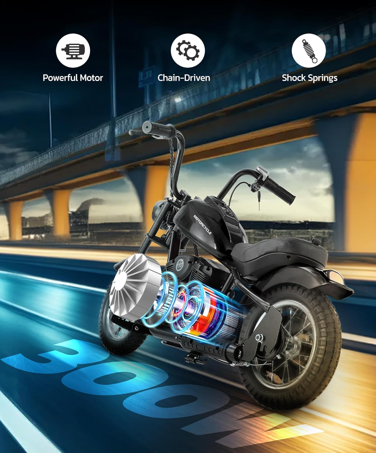 ELEMARA Dirt Bike Electric, 15 mph & 150lb Max, Motor Bikes for Kids