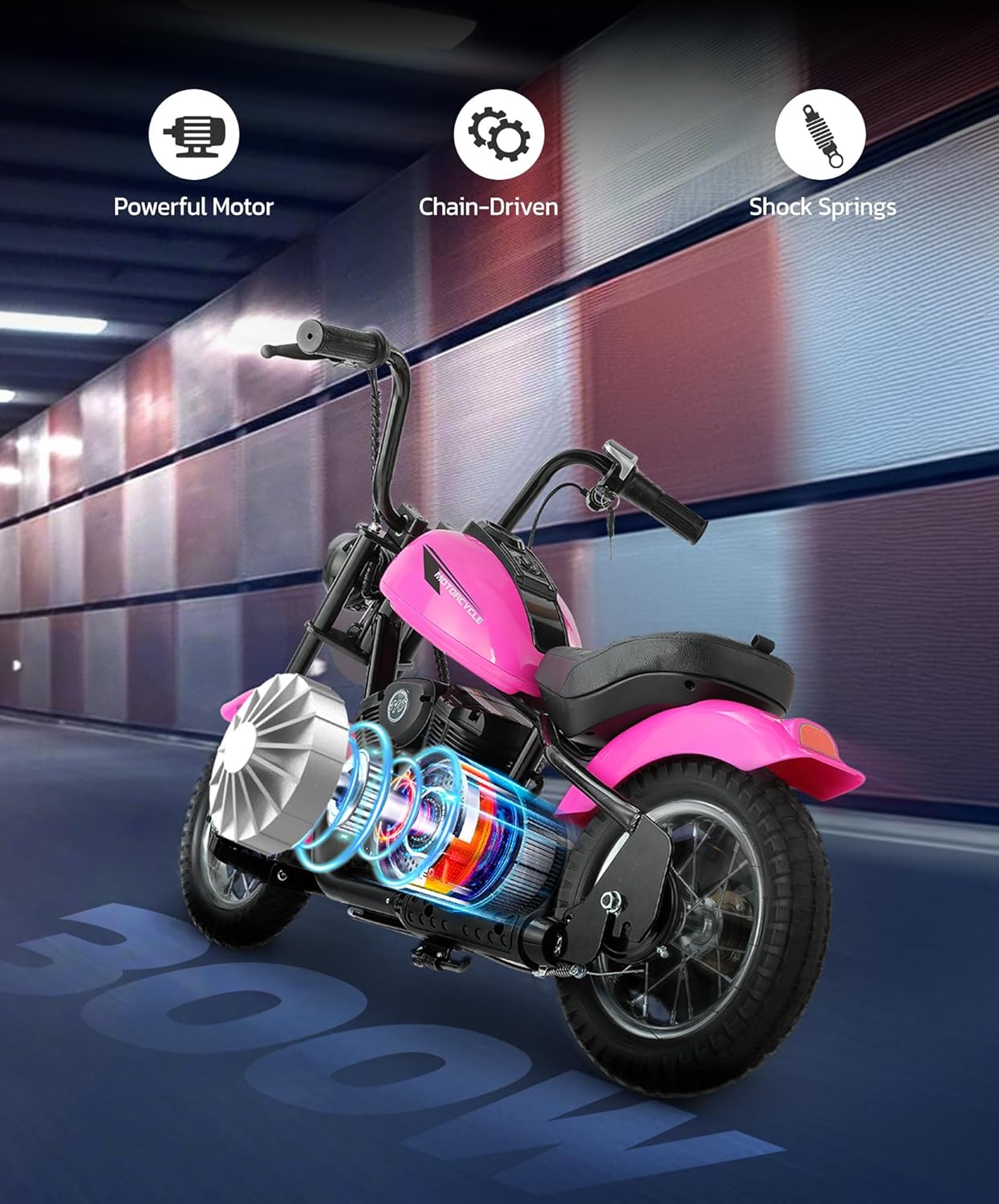ELEMARA Dirt Bike Electric, 15 mph & 150lb Max, Motor Bikes for Kids