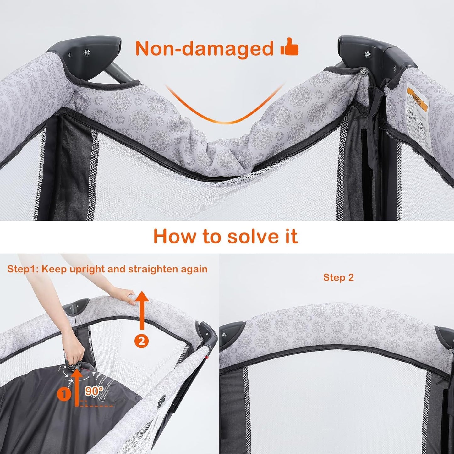 ELEMARA 4 in 1 Wide Baby Bassinet Bedside