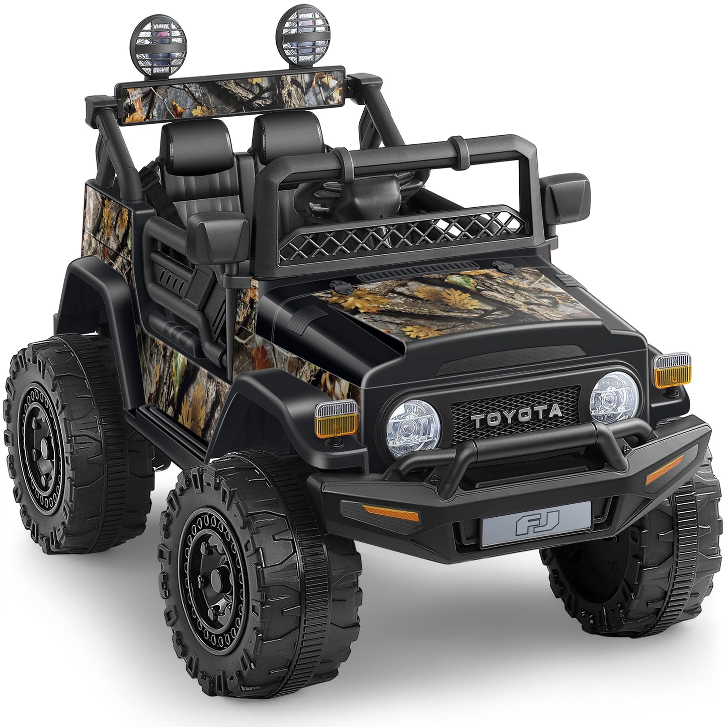 ELEMARA Ride on Car 12V 7AH Toyota FJ40 Electric Off-Road SUV Vehicle