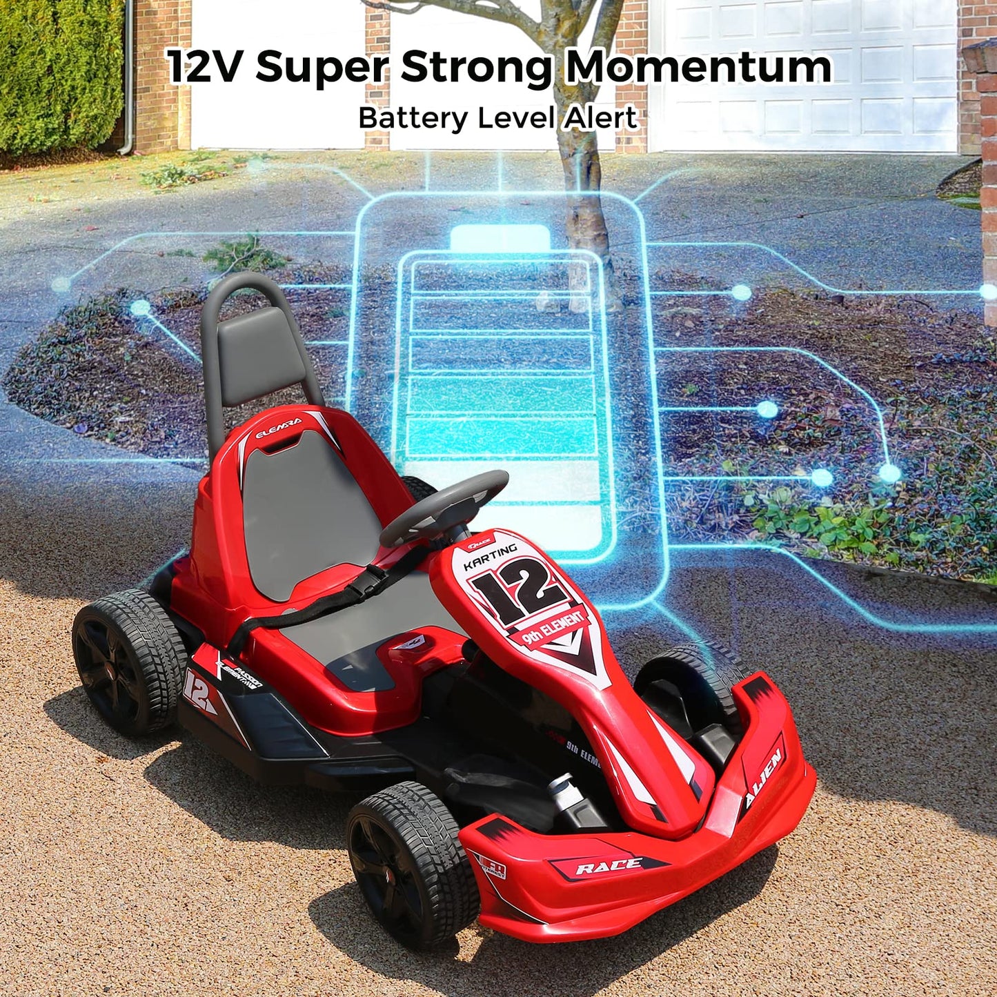 ELEMARA Electric Go Kart for Kids