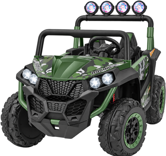 ELEMARA 2 Seater 24V Ride on UTV for Big Kids - Camouflage Green