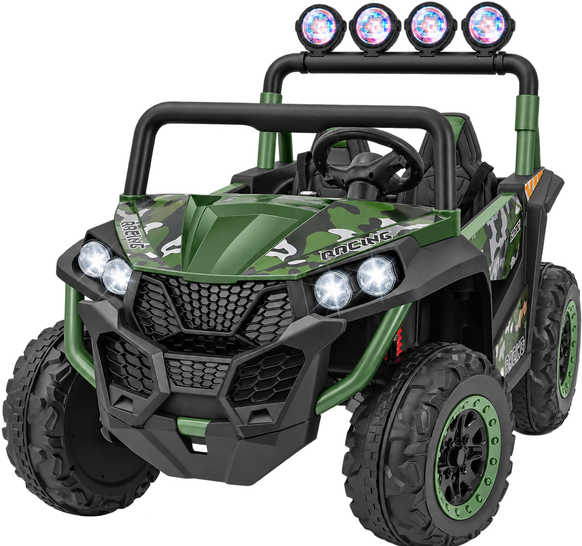 ELEMARA 2 Seater 24V Ride on UTV for Big Kids - Camouflage Green