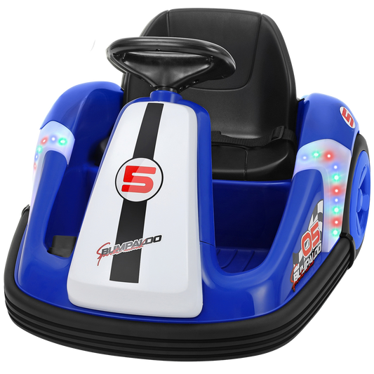 ELEMARA 12V Kart-Style Bumper Car with Big Wheel