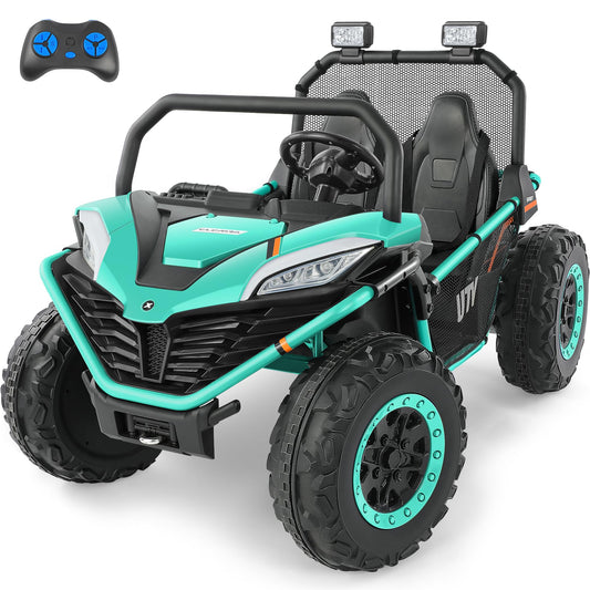 ELEMARA 2 Seater XL Ride on Car for Kids 12V Powered Electric Off-Road UTV Toy