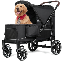 ELEMARA Heavy-Duty Large Dog Stroller with Walk-in Ramp
