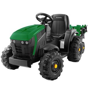 ELEMARA 24V Ride On Tractor with Detachable Trailer