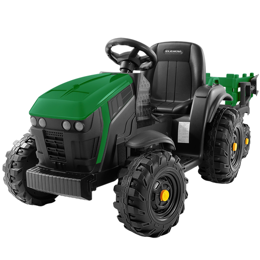 ELEMARA 24V Ride On Tractor with Detachable Trailer