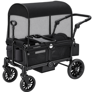 ELEMARA 2-Seater All-Terrain Wagon Stroller with Canopy