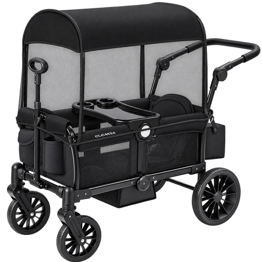 ELEMARA 2-Seater All-Terrain Wagon Stroller with Canopy
