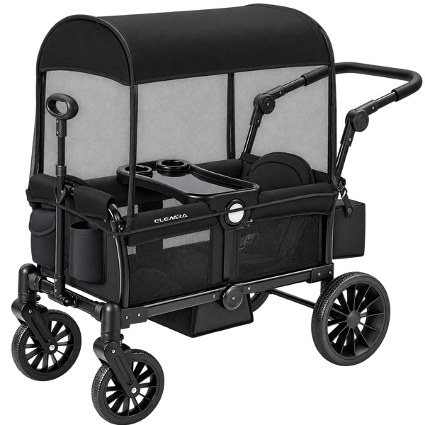 ELEMARA 2-Seater All-Terrain Wagon Stroller with Canopy