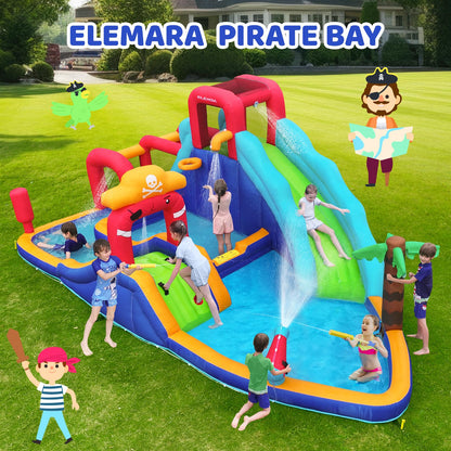ELEMARA Inflatable Water Slide Bounce House