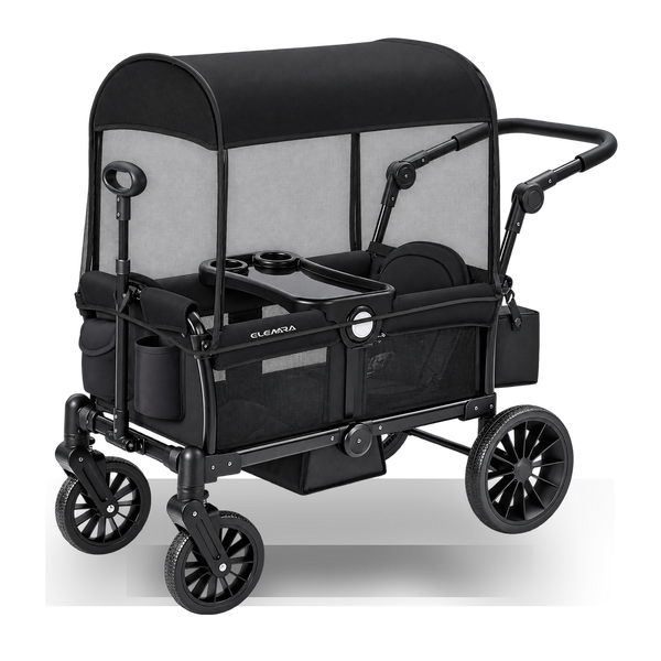 ELEMARA 2-Seater All-Terrain Wagon Stroller with Canopy